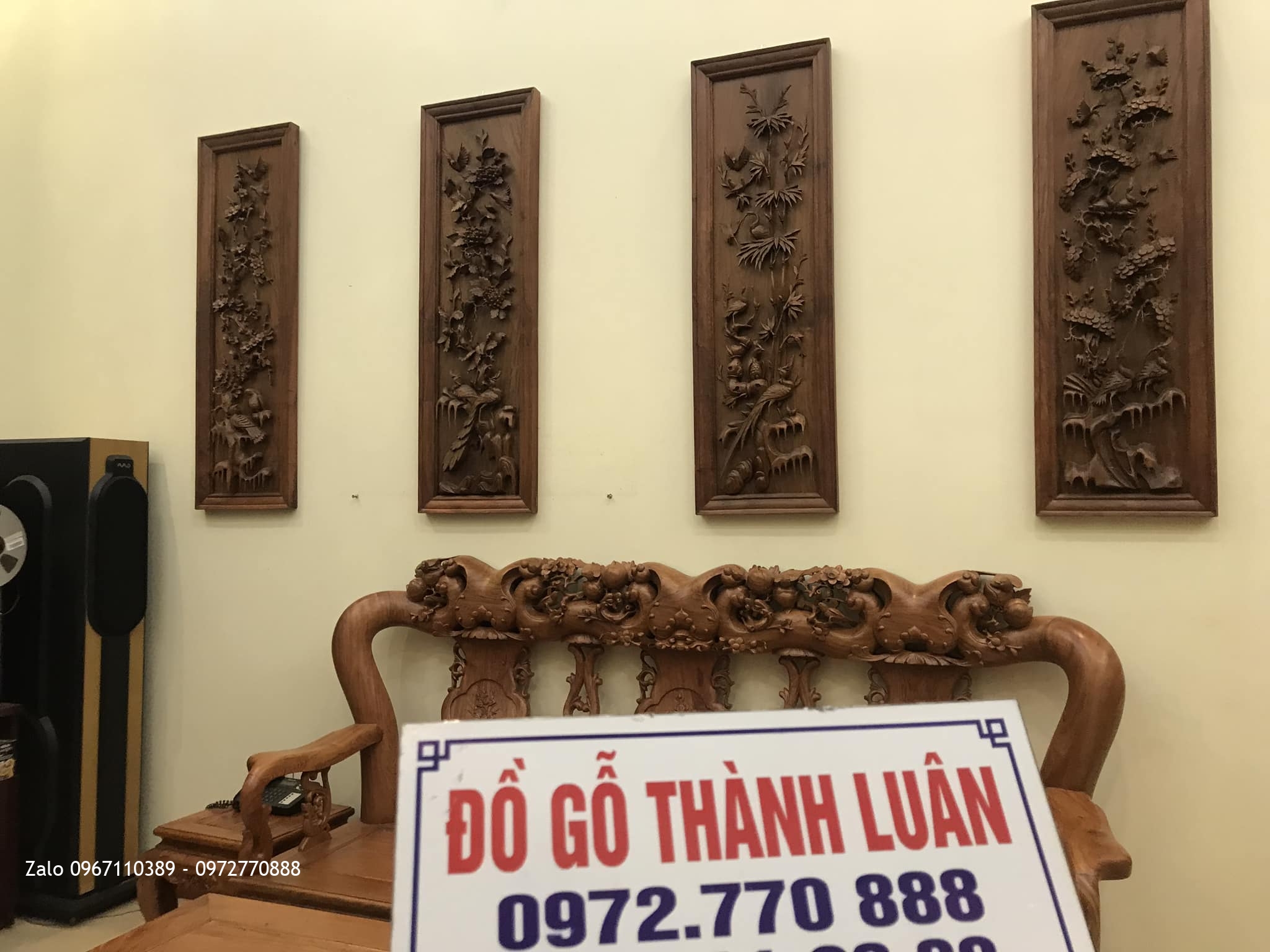 Bàn Giao Sập Cẩm, Tủ Chè, Hoành Phi, Tranh Phi Tại GĐ Chú Thuân Phù Cừ Hưng Yên;