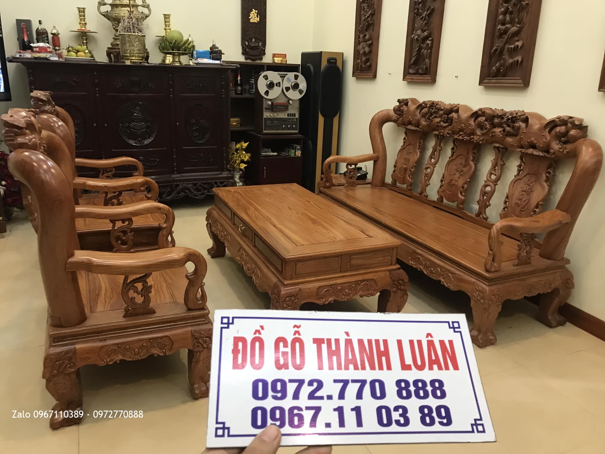 Bàn Giao Sập Cẩm, Tủ Chè, Hoành Phi, Tranh Phi Tại GĐ Chú Thuân Phù Cừ Hưng Yên::