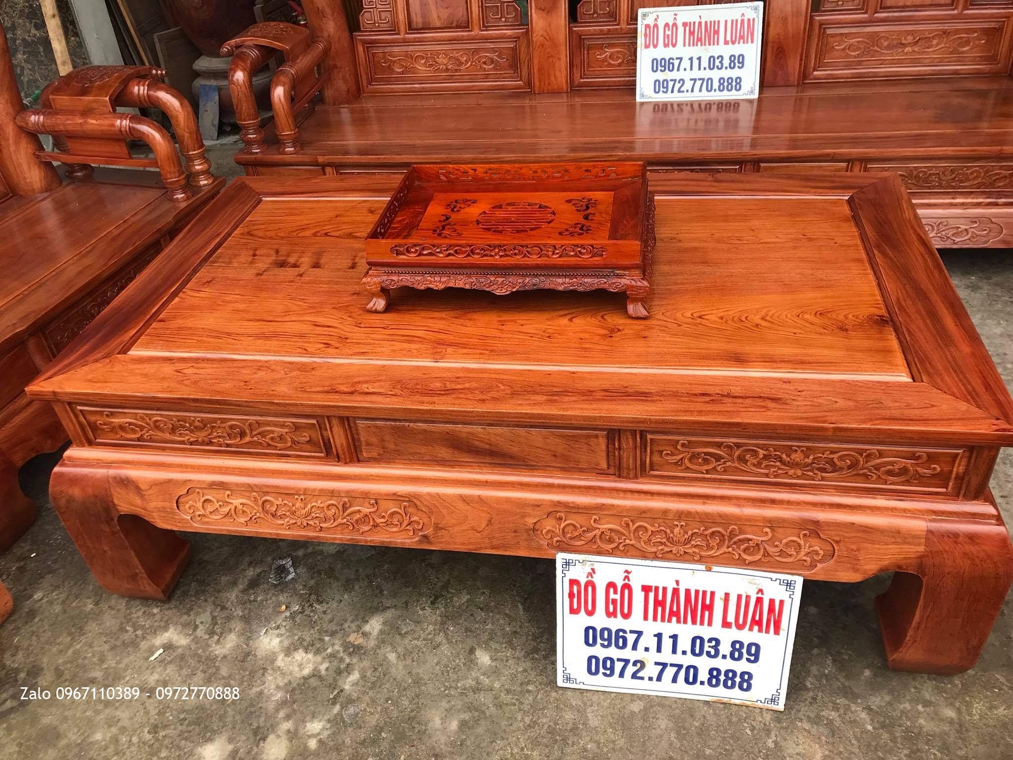 Bộ Bàn Ghế Tần Thuỷ Hoàng Cột 14 Vip, Chú Trắng Hưng Yên: