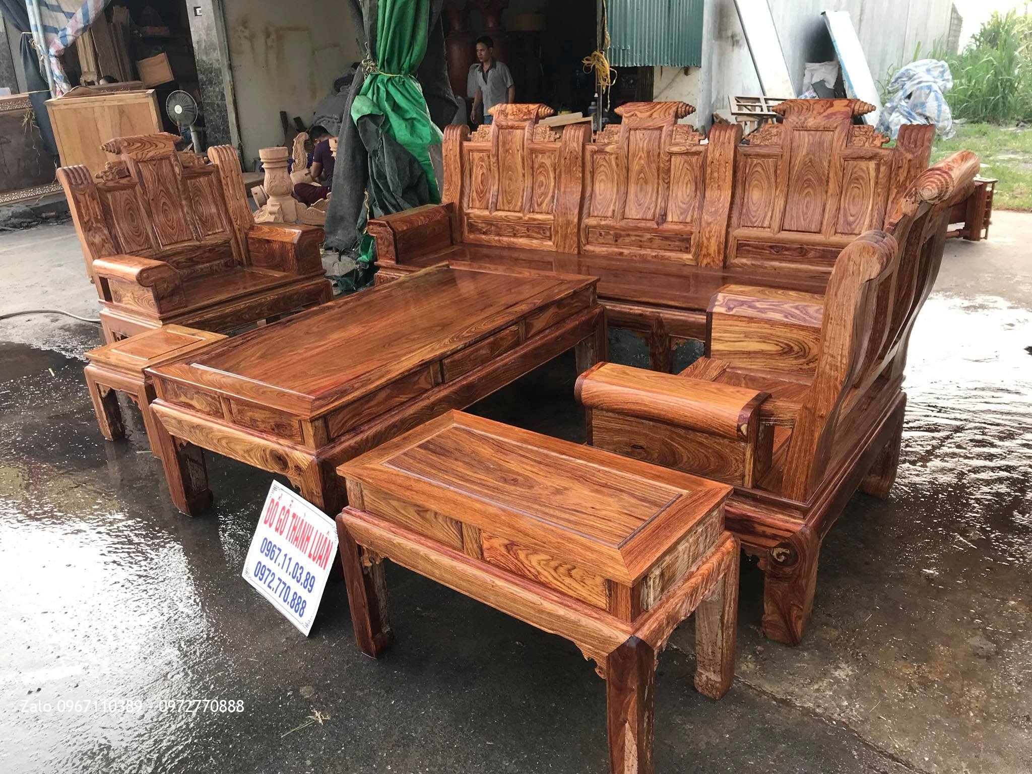 Bộ Ghế Âu Á Hộp Gỗ Hương Vân Đỏ Chọn Vân Víp,,