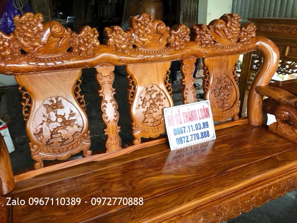 Bộ Ghế Minh Quốc Nghê Gỗ Hương Đá, Anh Tùng - Thạch Bàng,Hà Nội
