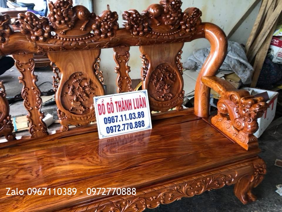 Bộ Ghế Minh Quốc Nghê Gỗ Hương Đá, Anh Tùng - Thạch Bàng,Hà Nội,