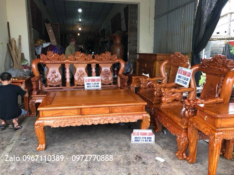 Bộ Ghế Minh Quốc Nghê Gỗ Hương Đá, Anh Tùng - Thạch Bàng,Hà Nội,