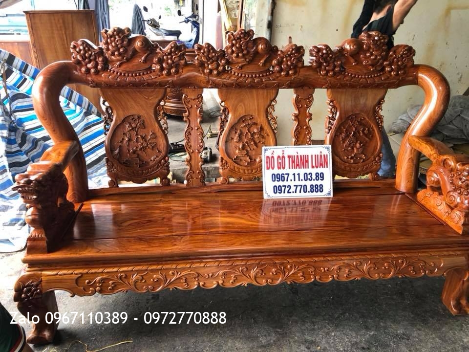 Bộ Ghế Minh Quốc Nghê Gỗ Hương Đá, Anh Tùng - Thạch Bàng,Hà Nội: