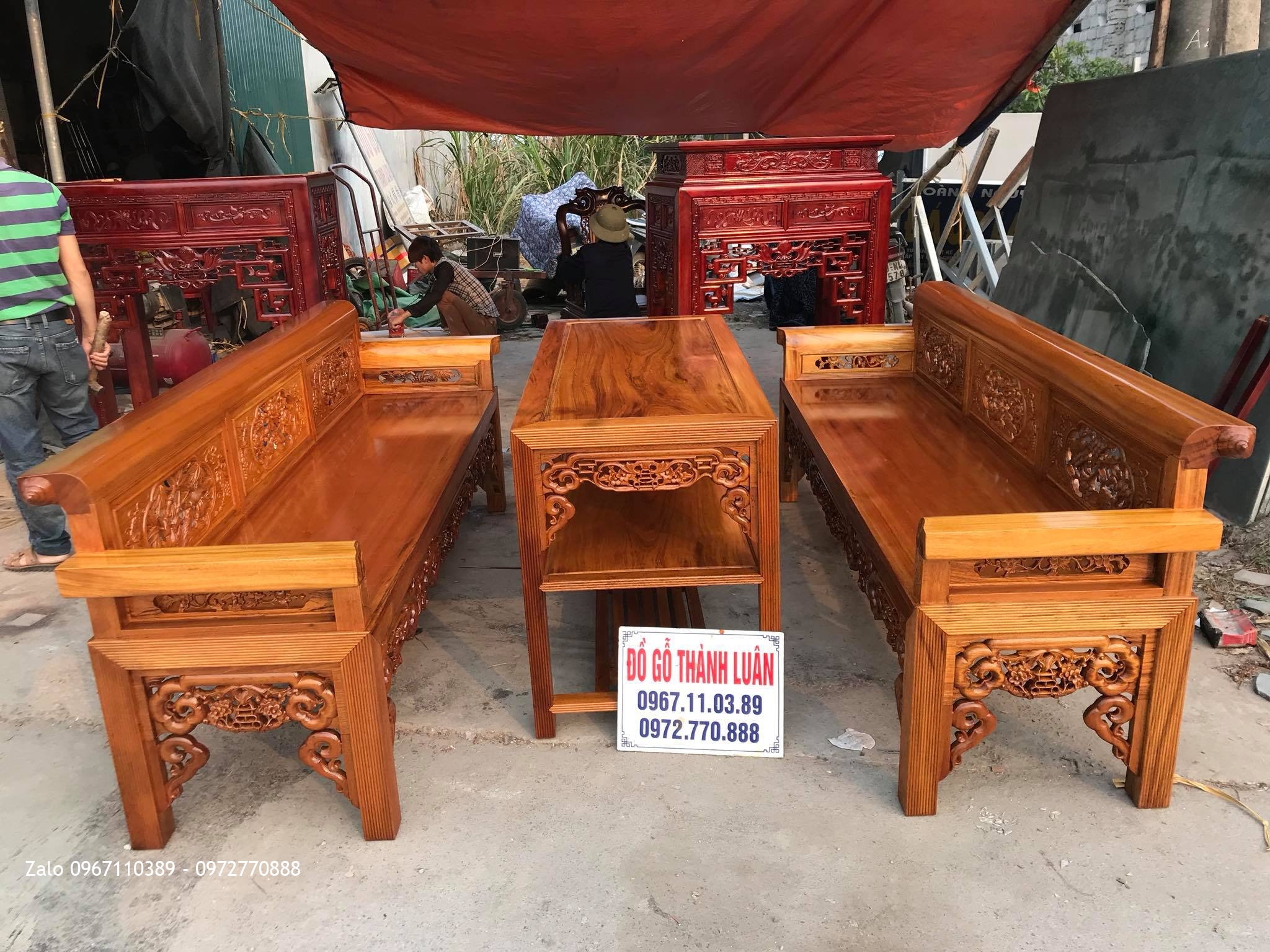 Bộ Trường Kỷ Gỗ Gụ, A Băng Yên Mỹ Hưng Yên