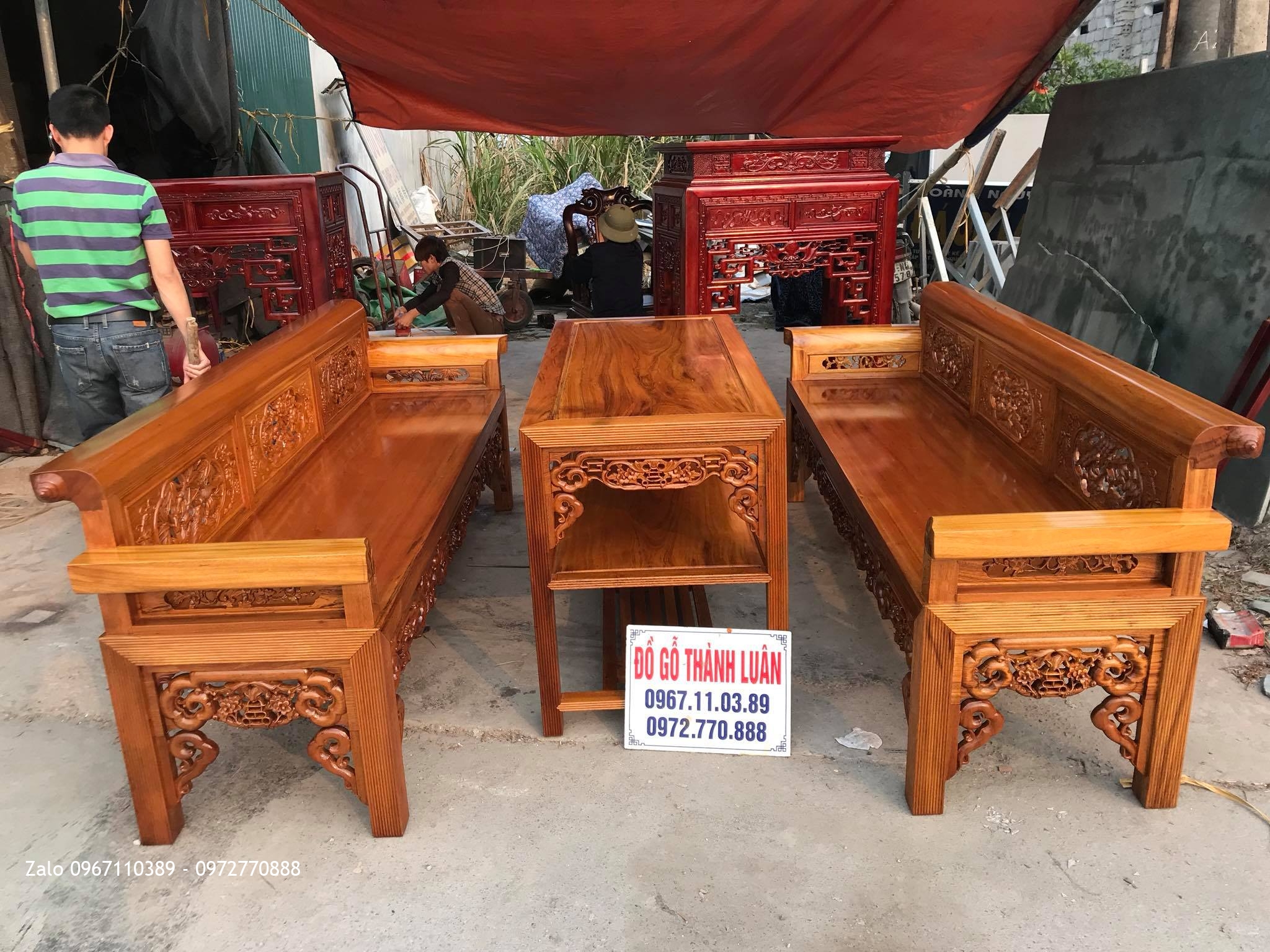 Bộ Trường Kỷ Gỗ Gụ, A Băng Yên Mỹ Hưng Yên..