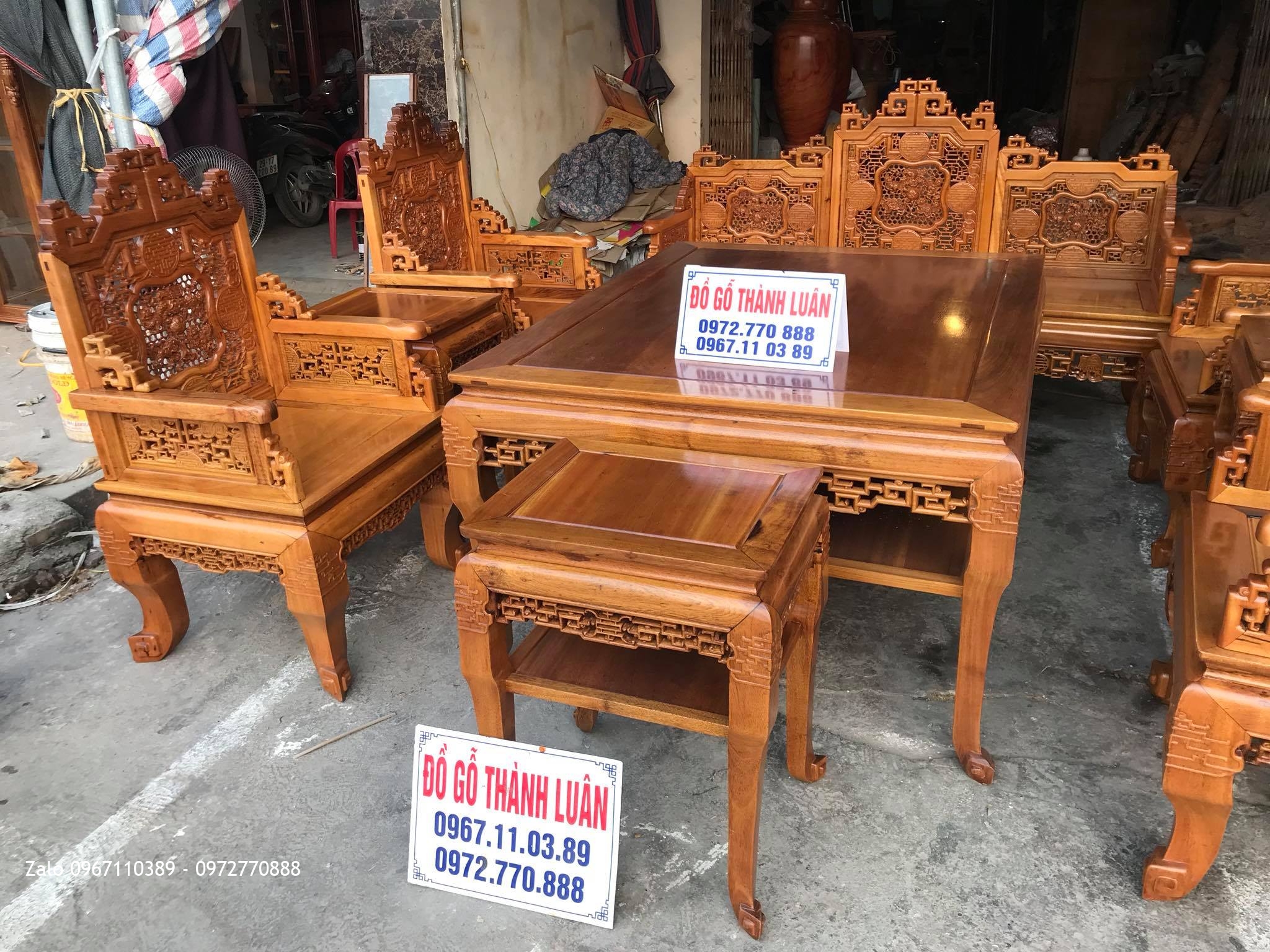 Trường Kỷ Huế Ngũ Lân 9 Món Gỗ Gụ, Anh Lân Tây Tựu Từ Liêm Hà Nội.