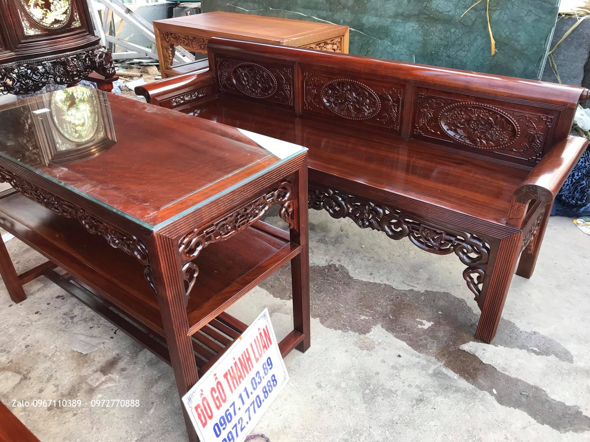 Trường Kỷ Gỗ Gụ - Tủ Chè , A Hoà Mỹ Hào Hưng Yên.: