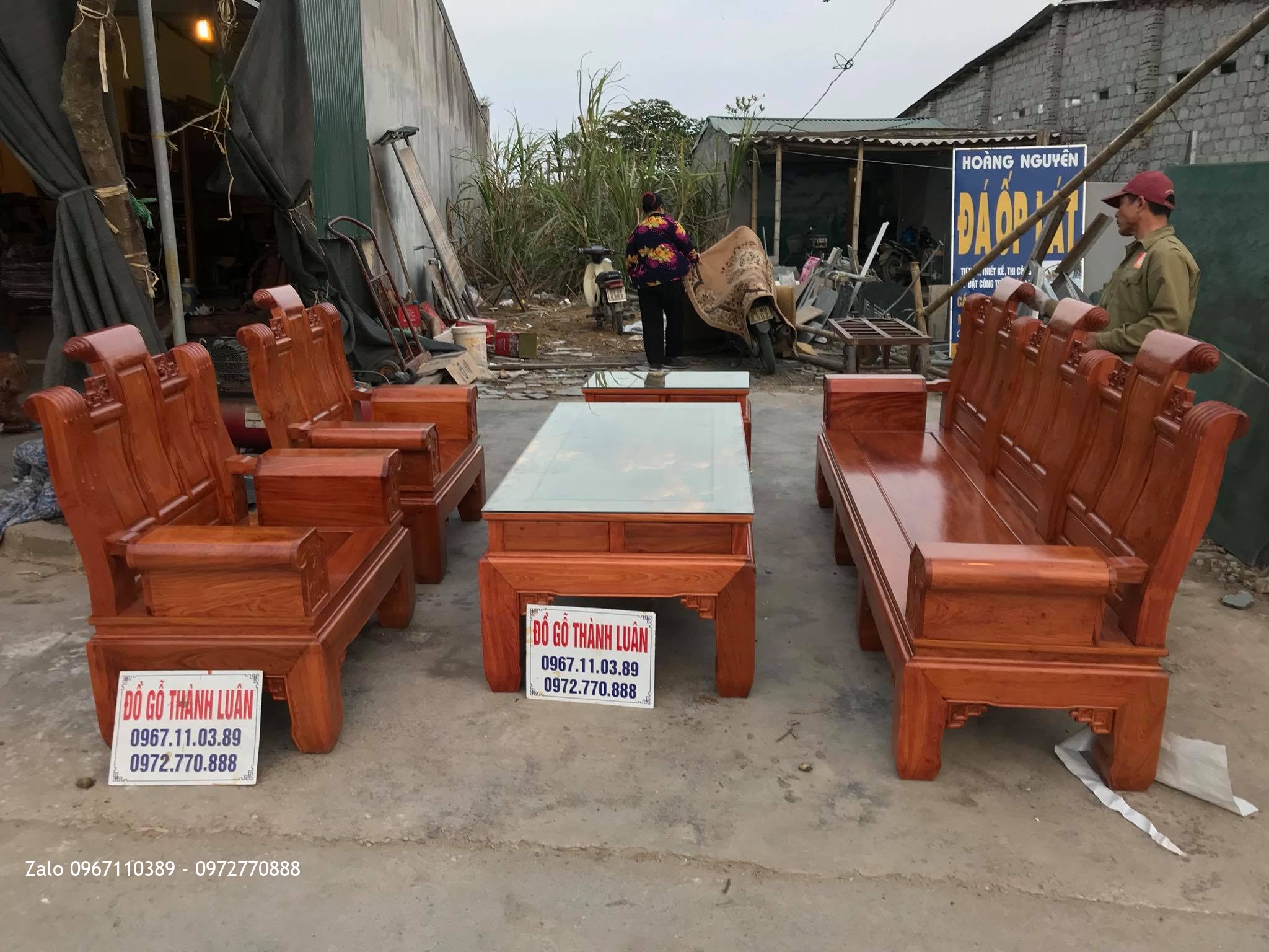 Bộ Ghế Âu Á Hộp Gỗ Hương Đá Nam Phi VÍP, A Hiếu Hải Dương