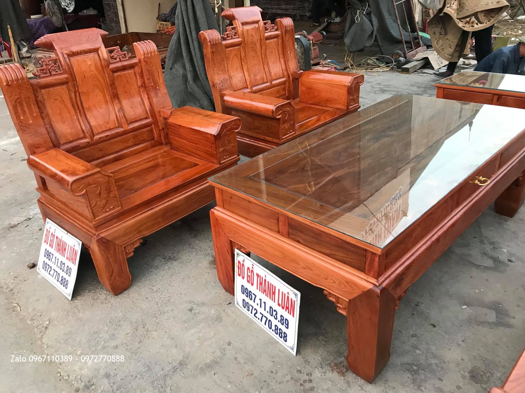 Bộ Ghế Âu Á Hộp Gỗ Hương Đá Nam Phi VÍP, A Hiếu Hải Dương,