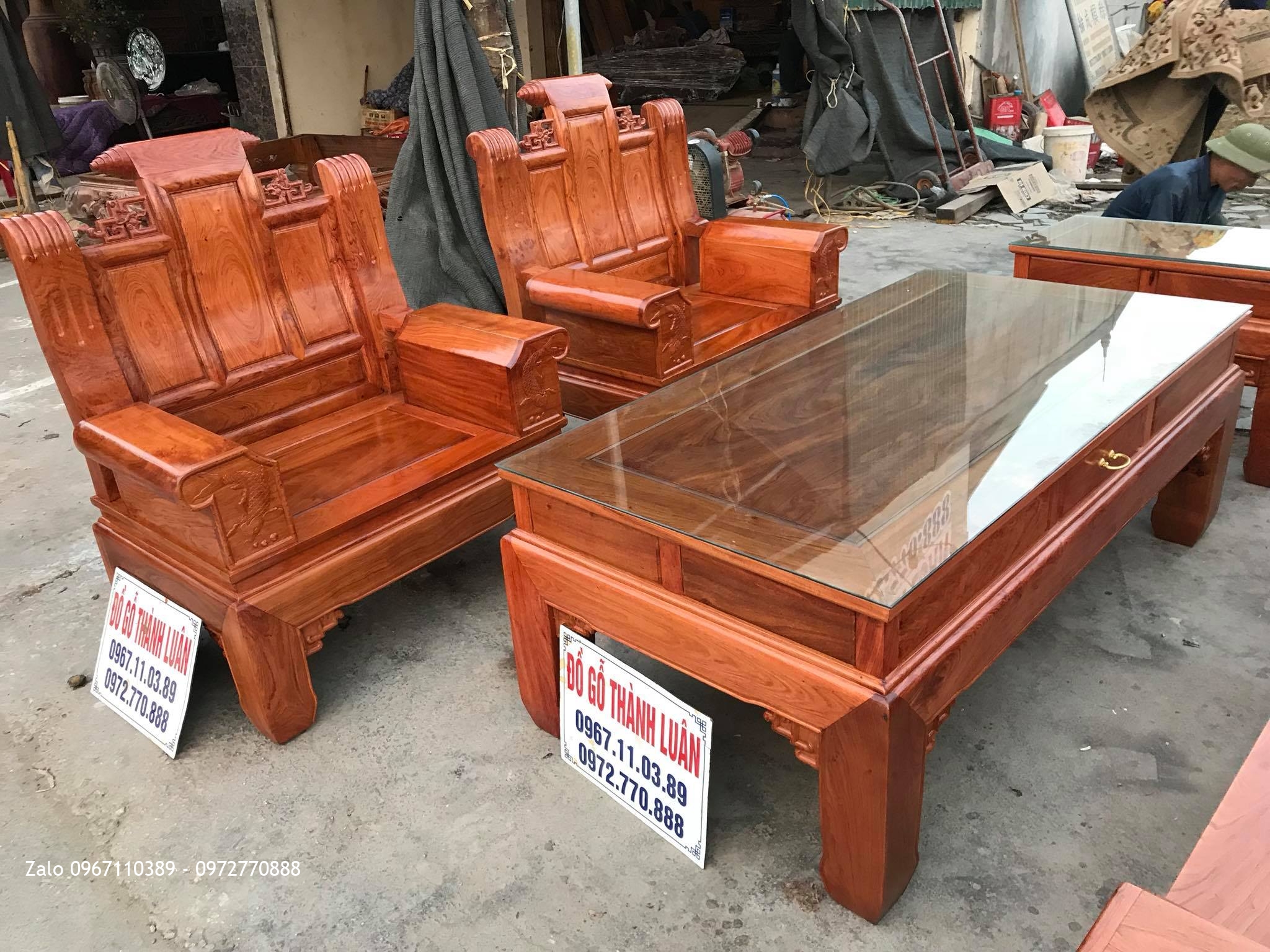 Bộ Ghế Âu Á Hộp Gỗ Hương Đá Nam Phi VÍP, A Hiếu Hải Dương,