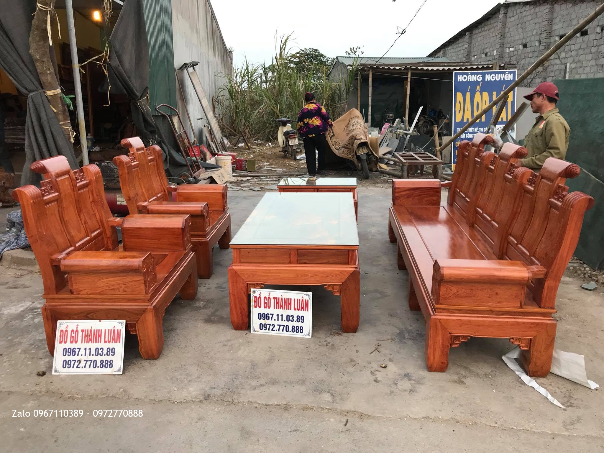 Bộ Ghế Âu Á Hộp Gỗ Hương Đá Nam Phi VÍP, A Hiếu Hải Dương