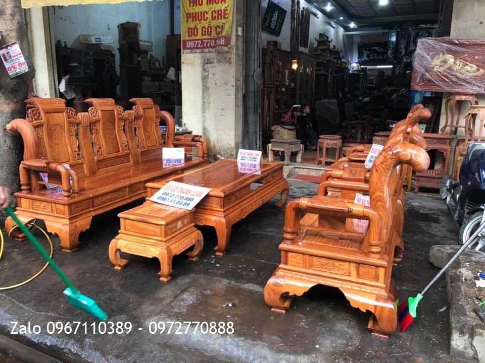 Bộ Tần Thủy Hoàng Gỗ Gõ Đỏ Nam Phi: