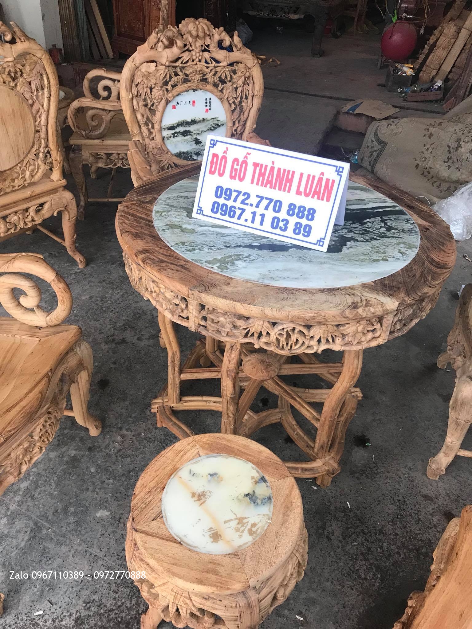 2 Bộ Ghế Trúc Nam Gỗ Gụ Ta Quảng Bình Vân Víp