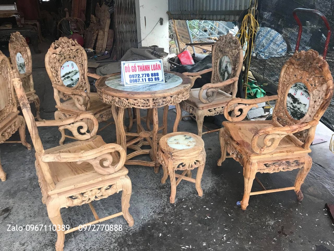 2 Bộ Ghế Trúc Nam Gỗ Gụ Ta Quảng Bình Vân Víp