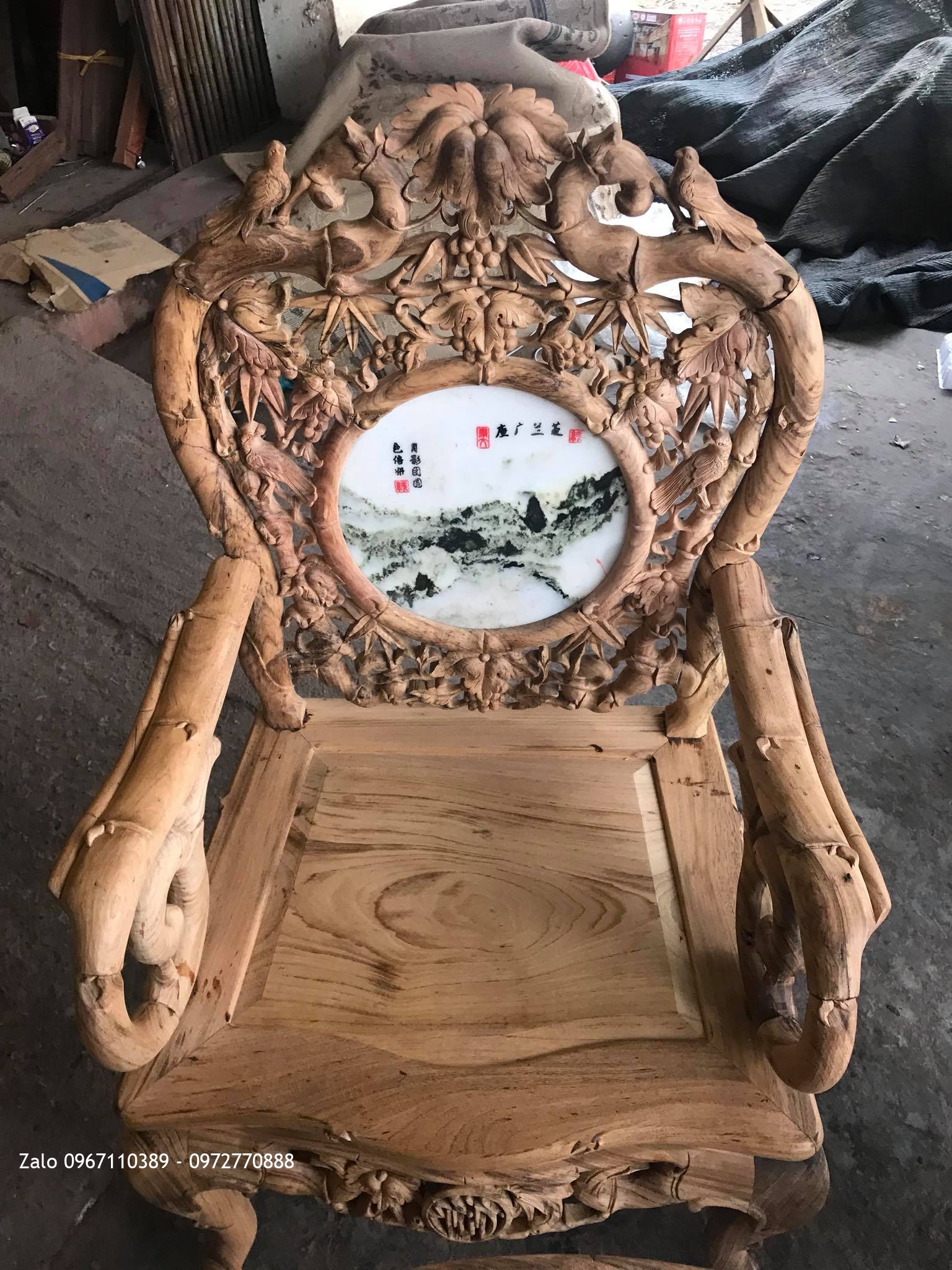 2 Bộ Ghế Trúc Nam Gỗ Gụ Ta Quảng Bình Vân Víp: