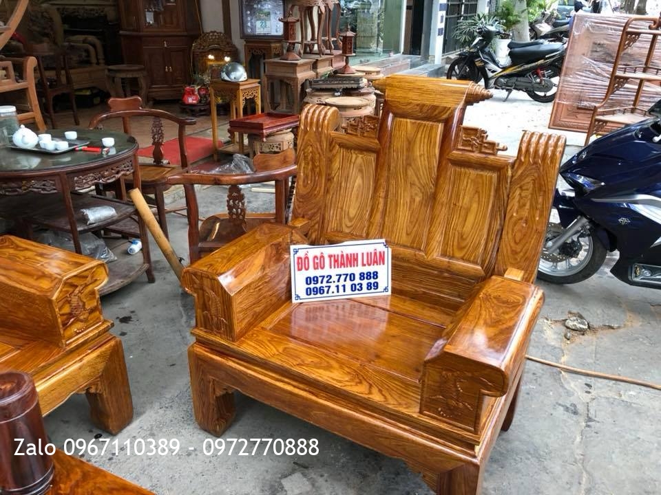 Bộ Âu Á Hộp Gỗ Hương Vân Đỏ Nam Phi, Khách Hải Phòng.