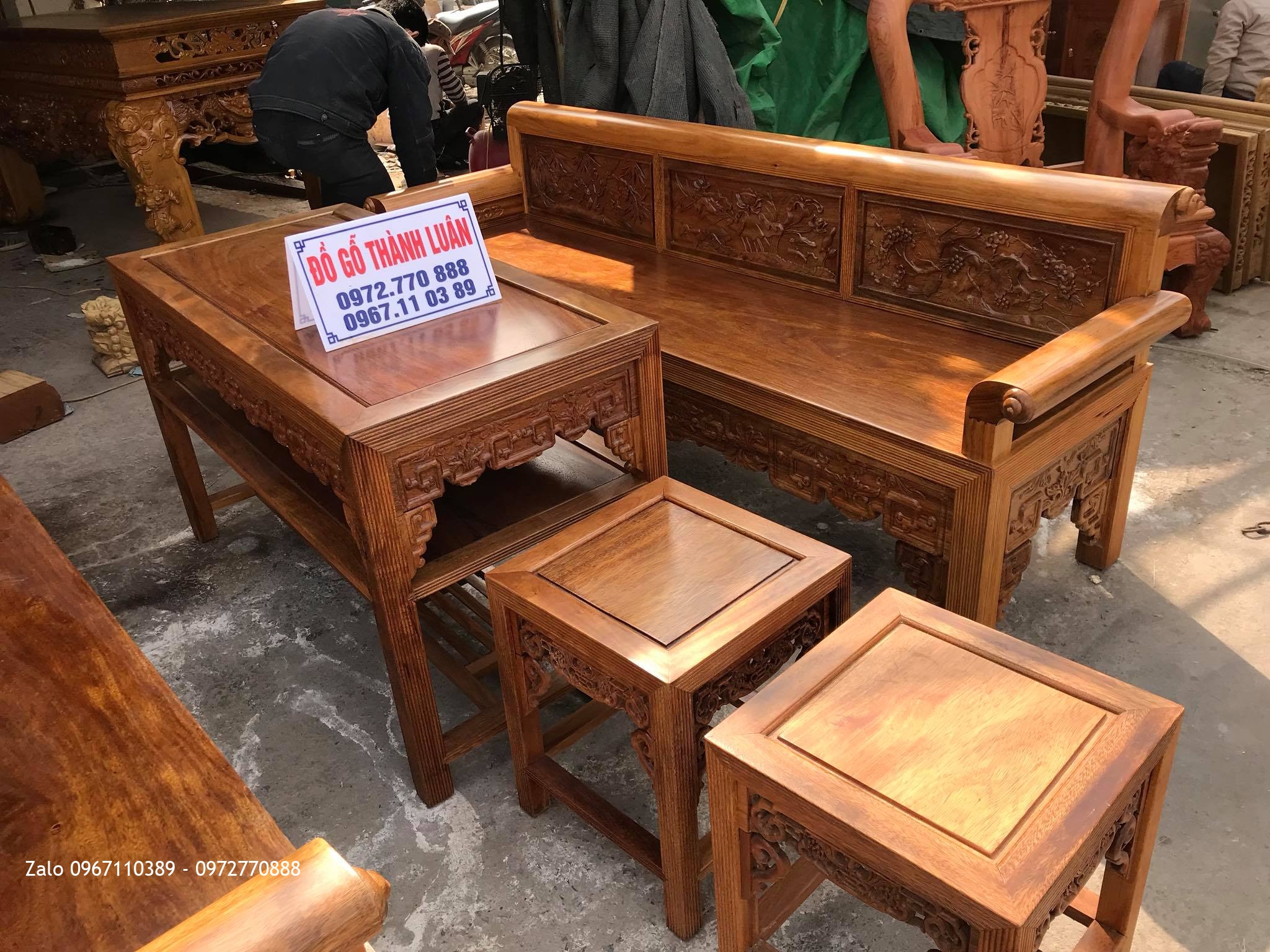 Trường Kỷ Gỗ Lim Xanh. A Định Thanh Hoá.