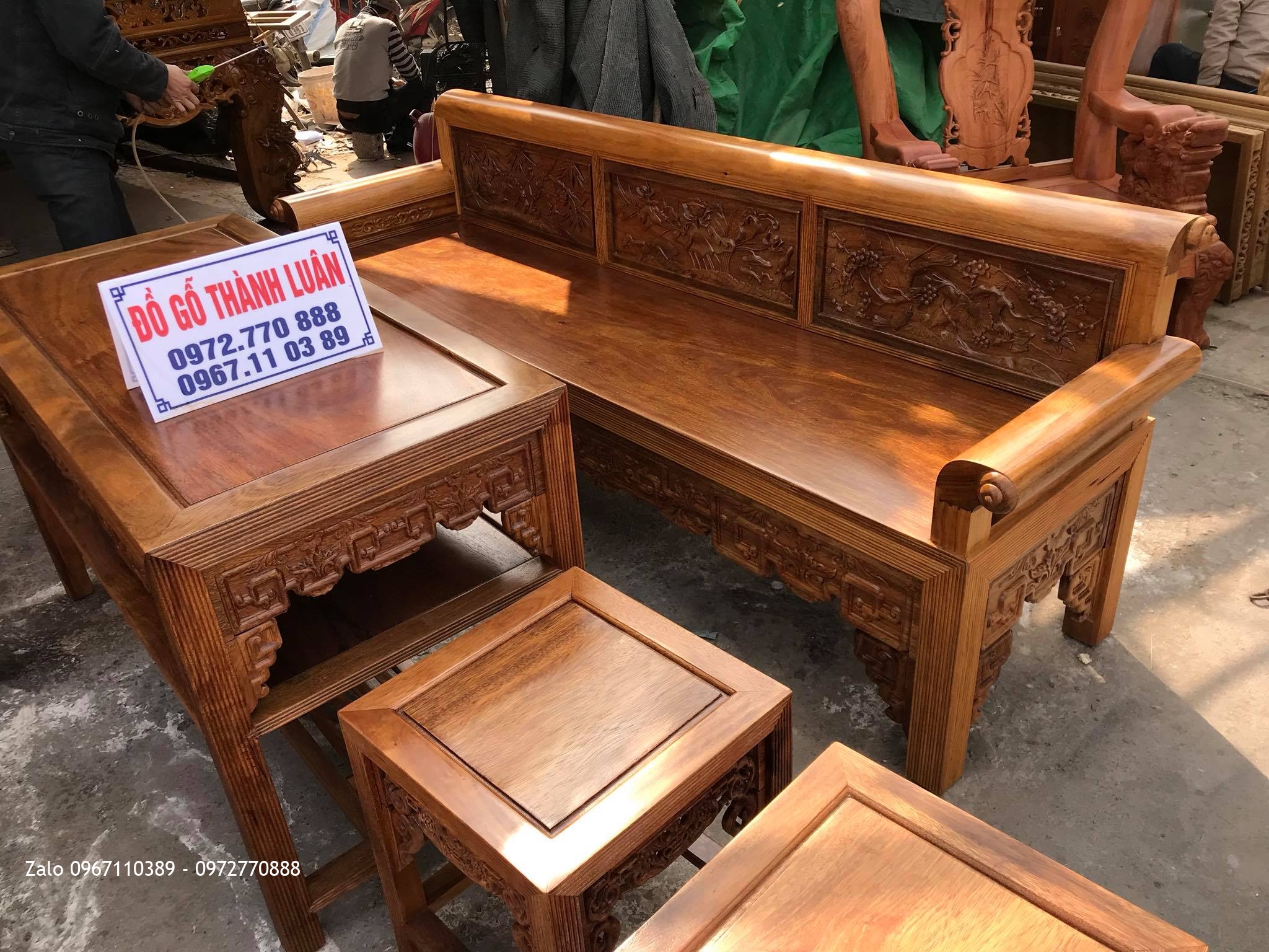 Trường Kỷ Gỗ Lim Xanh. A Định Thanh Hoá.