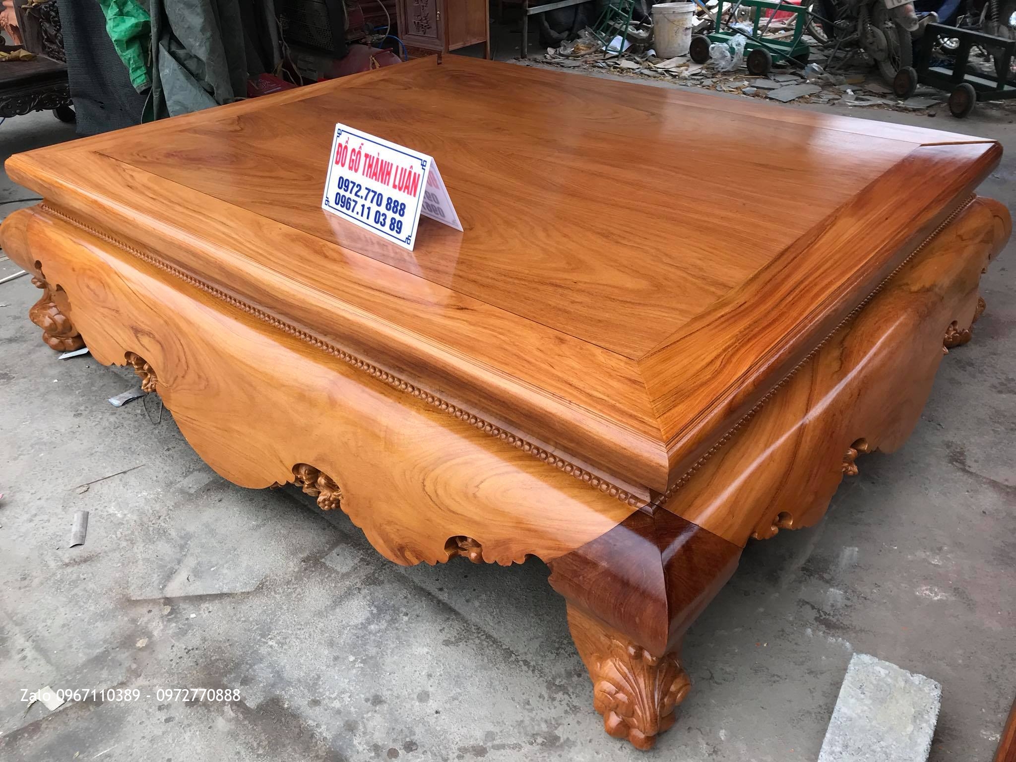 Sập Gỗ Gõ Đỏ 1m8 x 2m2, Chú Ninh Vĩnh Yên