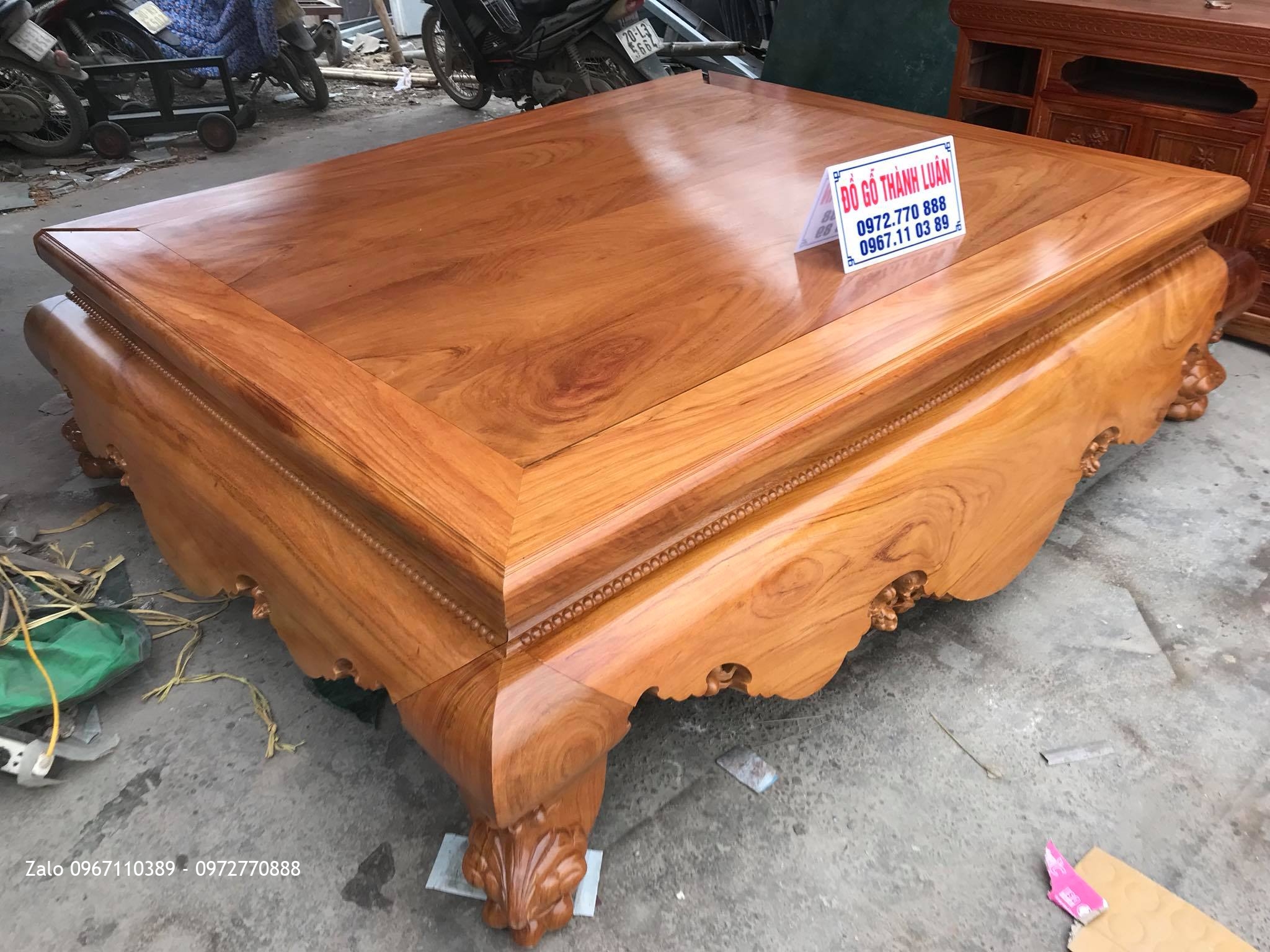 Sập Gỗ Gõ Đỏ 1m8 x 2m2, Chú Ninh Vĩnh Yên,