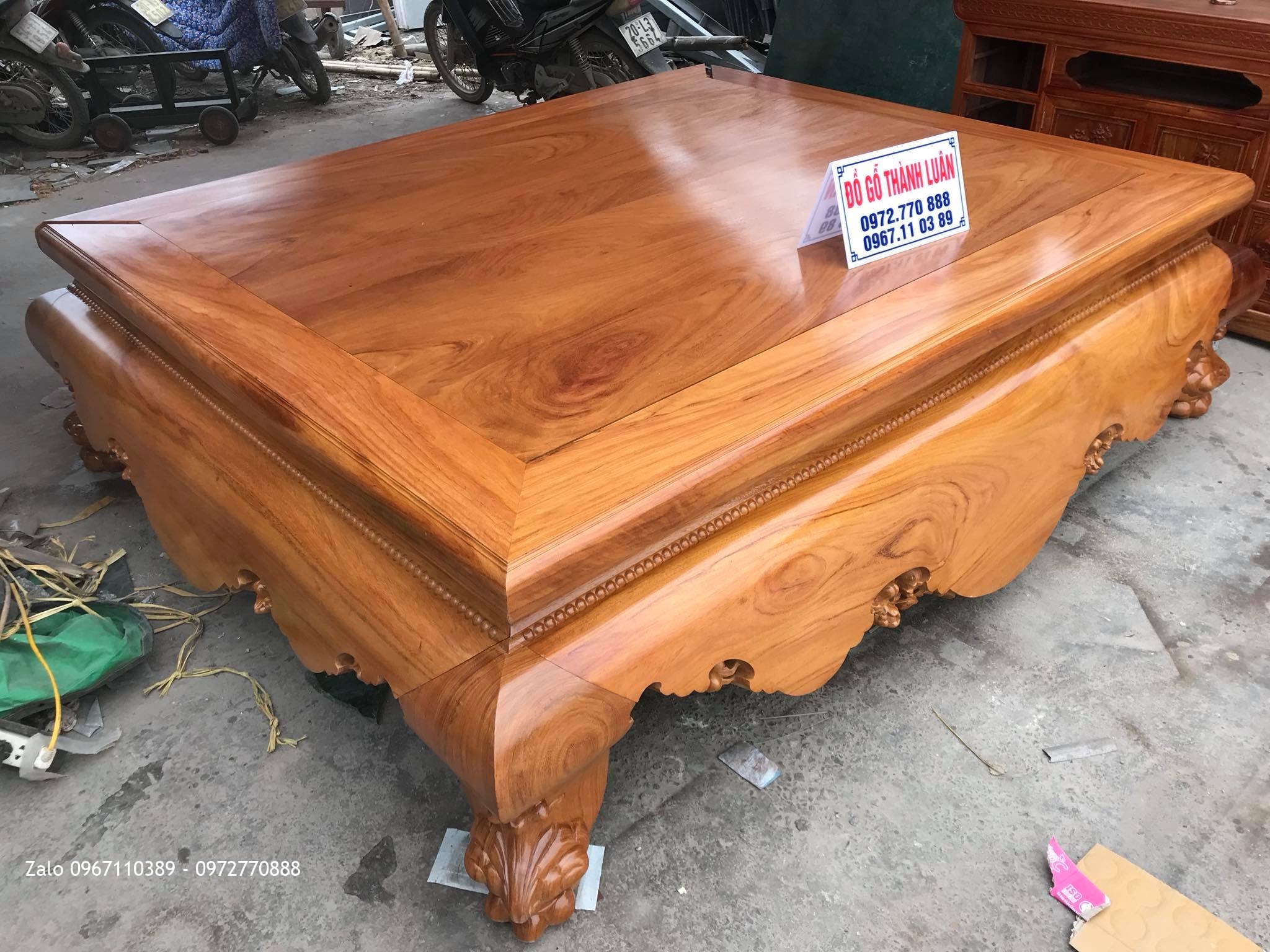 Sập Gỗ Gõ Đỏ 1m8 x 2m2, Chú Ninh Vĩnh Yên,