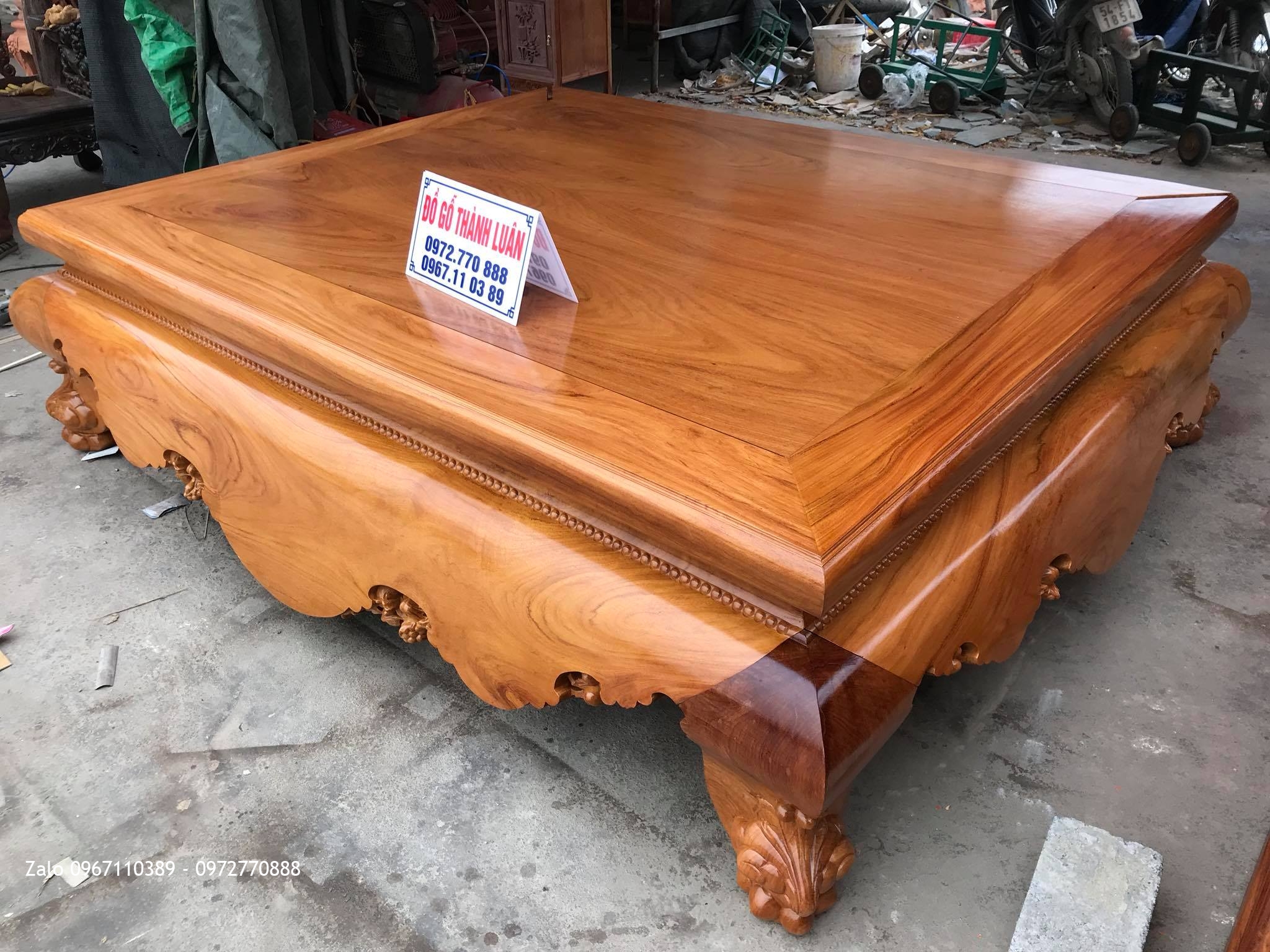 Sập Gỗ Gõ Đỏ 1m8 x 2m2, Chú Ninh Vĩnh Yên,