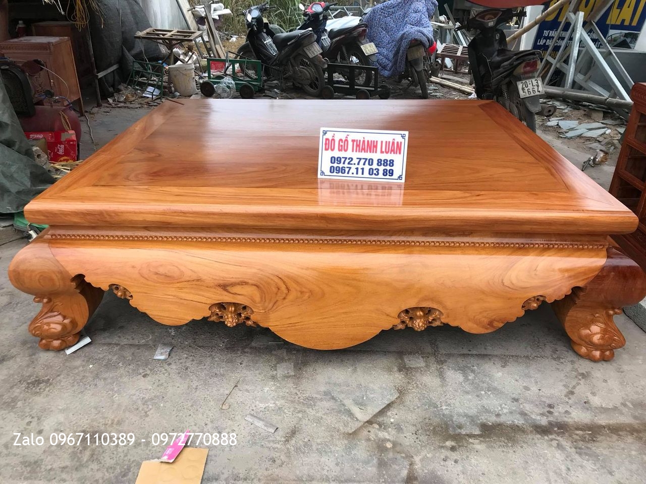 Sập Gỗ Gõ Đỏ 1m8 x 2m2, Chú Ninh Vĩnh Yên