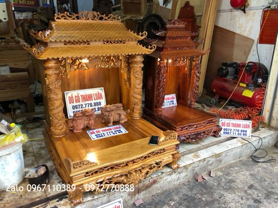 Bàn Thờ Thần Tài Gỗ Gụ Và Gỗ Hương - Khách Hải Phòng