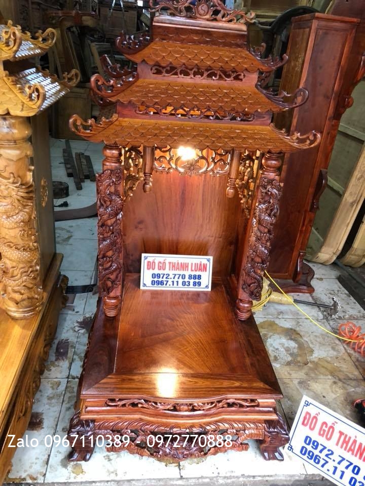 Bàn Thờ Thần Tài Gỗ Gụ Và Gỗ Hương - Khách Hải Phòng.