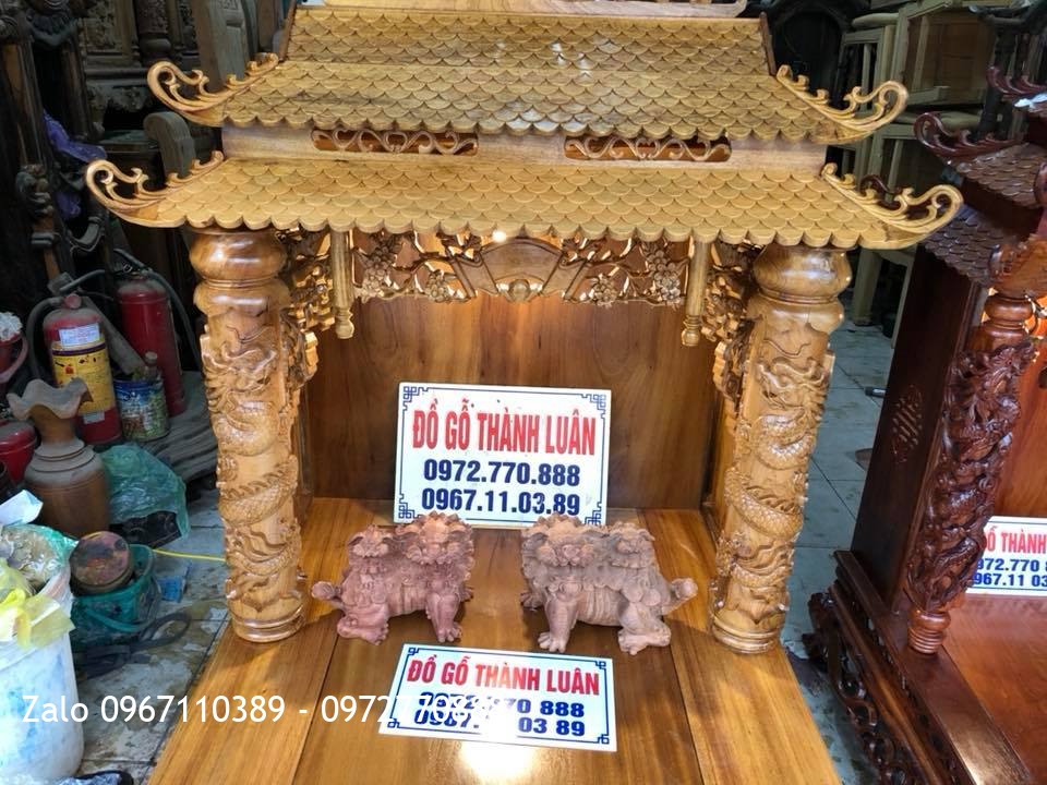 Bàn Thờ Thần Tài Gỗ Gụ Và Gỗ Hương - Khách Hải Phòng.