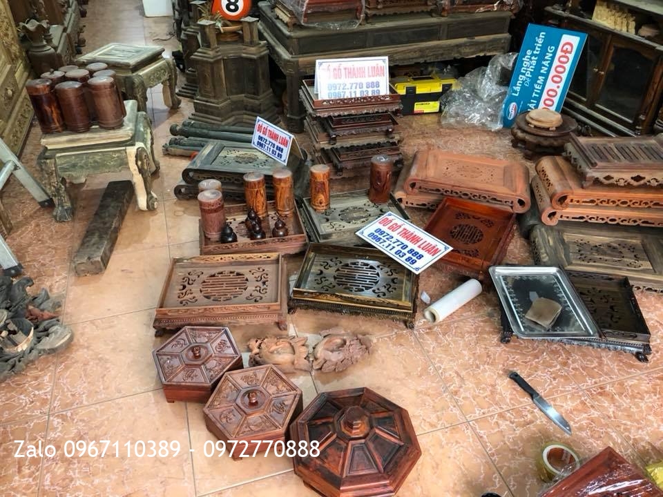 Khay Trà Và Khay Bánh Kẹo Gỗ Trắc Và Gỗ Hương