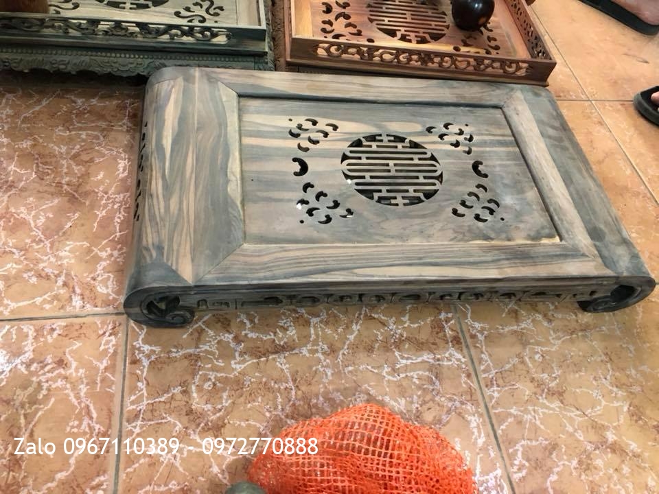 Khay Trà Và Khay Bánh Kẹo Gỗ Trắc Và Gỗ Hương: