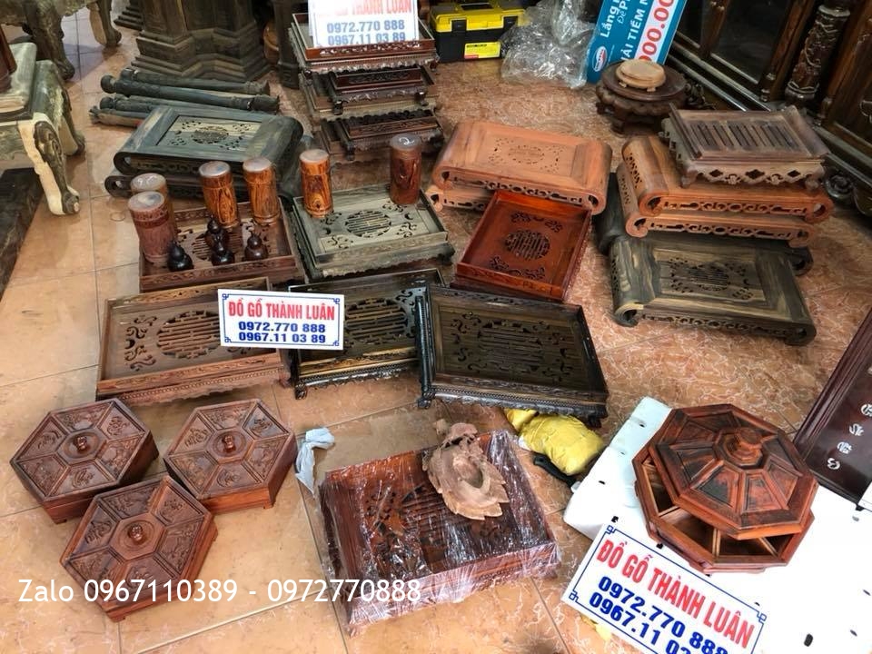 Khay Trà Và Khay Bánh Kẹo Gỗ Trắc Và Gỗ Hương:
