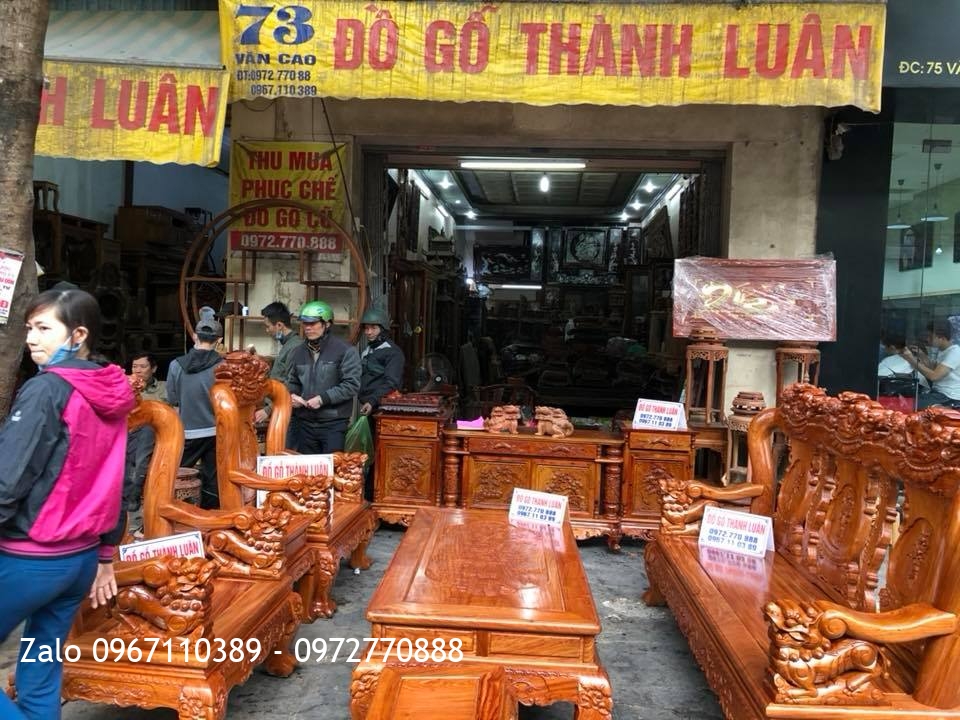 Bộ Ghế Minh Quốc Nghê Và Kệ TiVi Gỗ Hương Đỏ - Khách Hải Phòng::