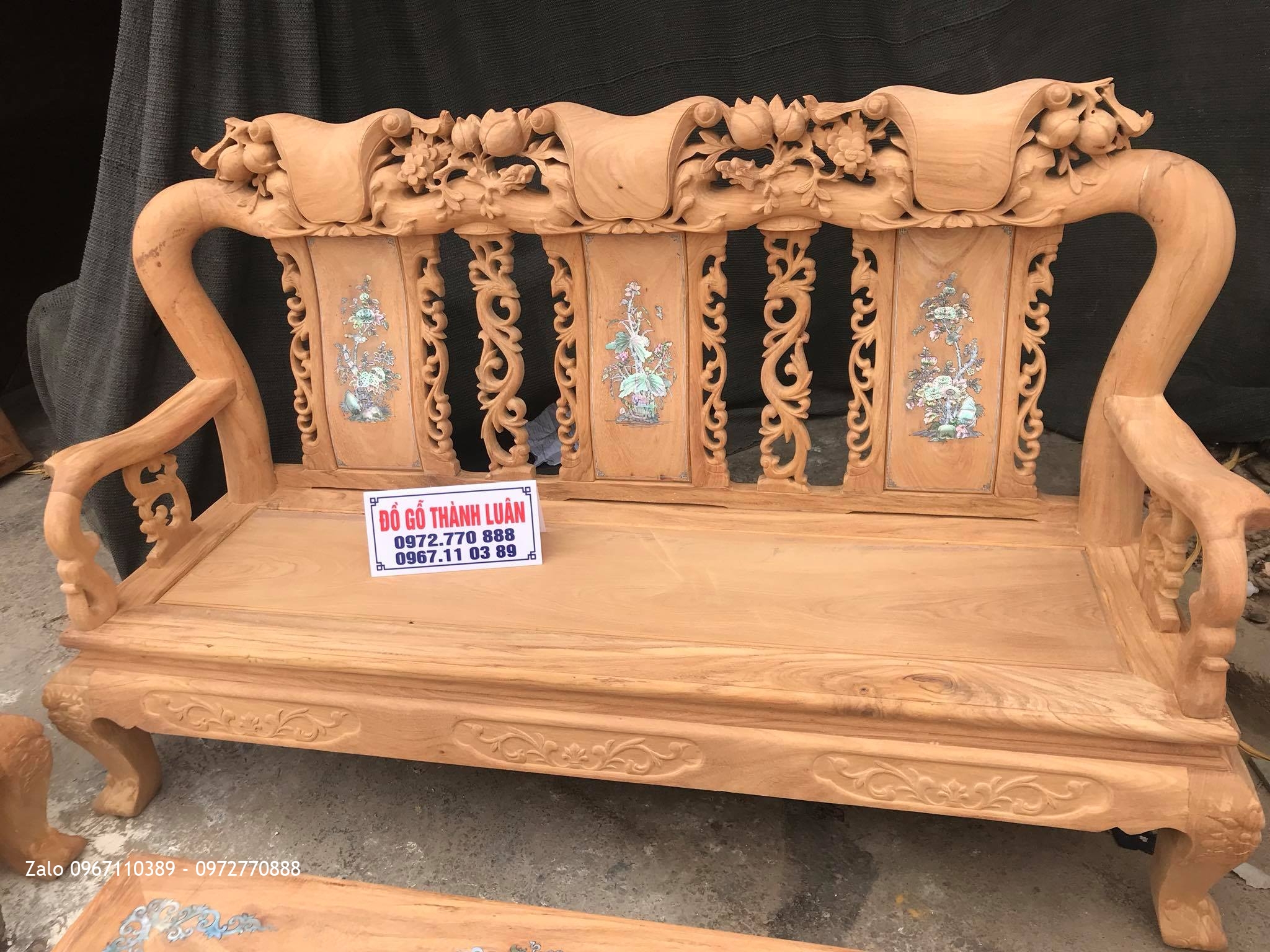 Bộ Bàn Ghế Minh Quốc Đào Gỗ Gõ Đỏ, A Tiến Vũng Tàu..