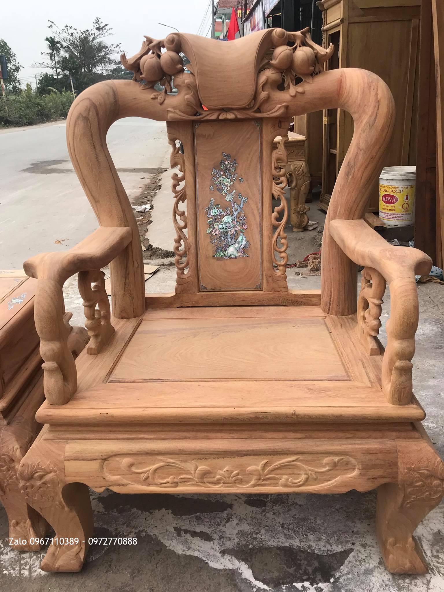 Bộ Bàn Ghế Minh Quốc Đào Gỗ Gõ Đỏ, A Tiến Vũng Tàu..