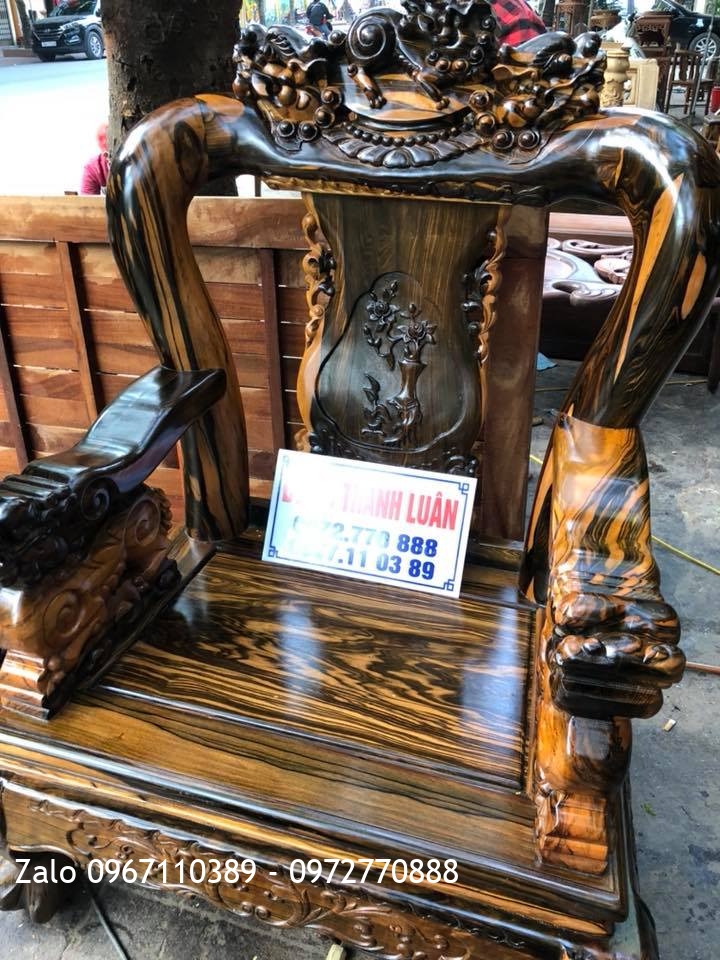 Tủ Kệ TiVi, Bộ Minh Quốc Nghê Gỗ Mun, A Tuấn Anh Quảng Ninh,