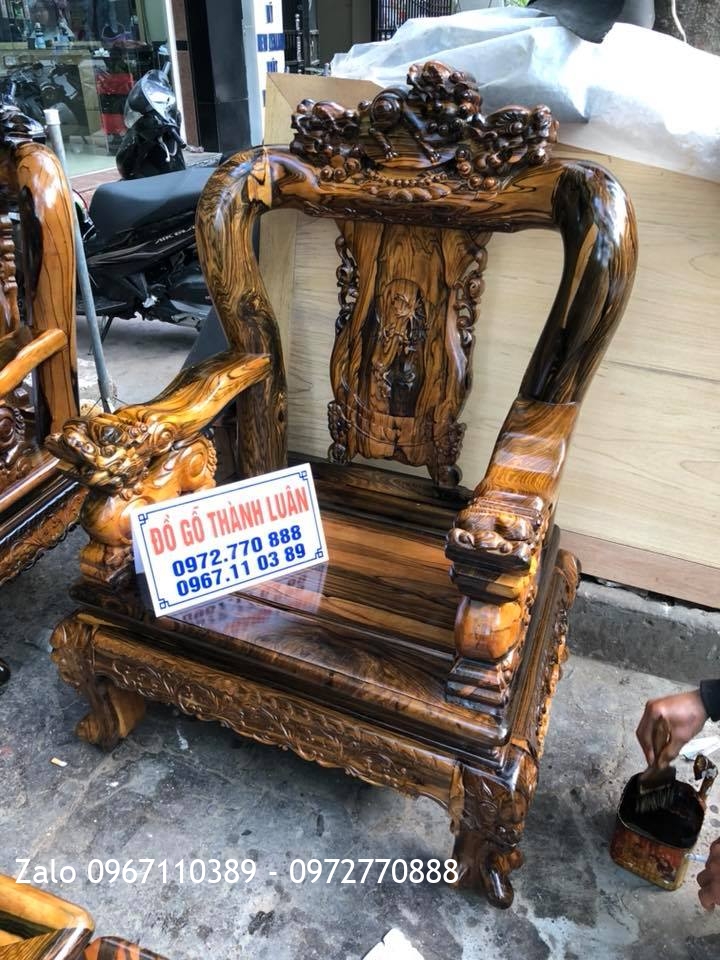 Tủ Kệ TiVi, Bộ Minh Quốc Nghê Gỗ Mun, A Tuấn Anh Quảng Ninh,