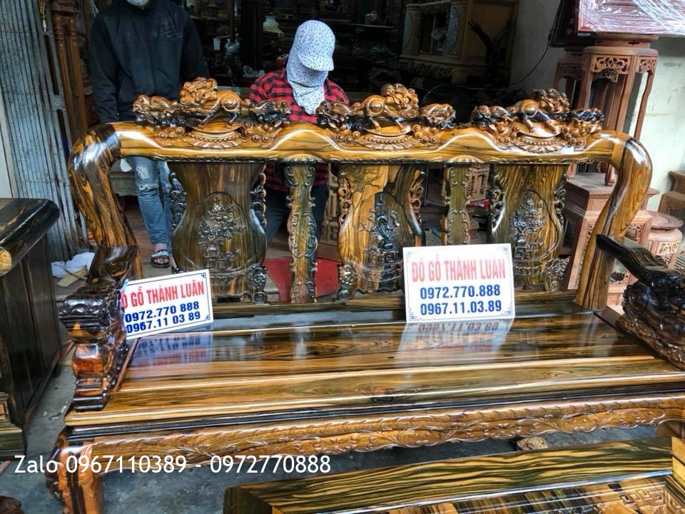 Tủ Kệ TiVi, Bộ Minh Quốc Nghê Gỗ Mun, A Tuấn Anh Quảng Ninh.