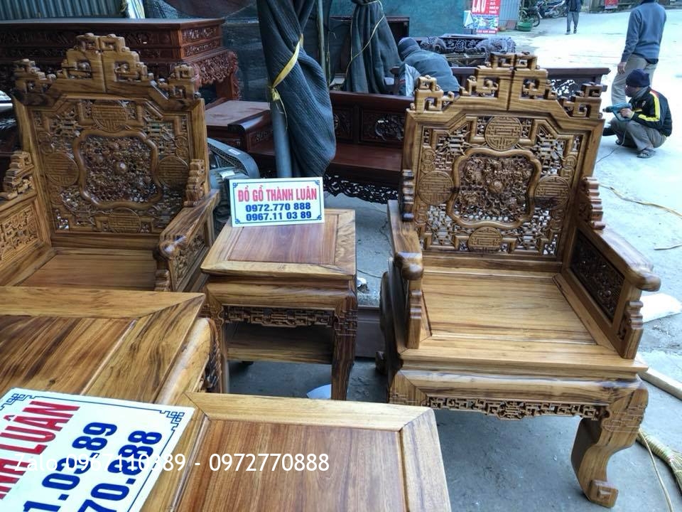 Trường Kỷ Huế Ngũ Lân Và Tủ Rượu Gỗ Gụ, Khách Thanh Hoá,,.