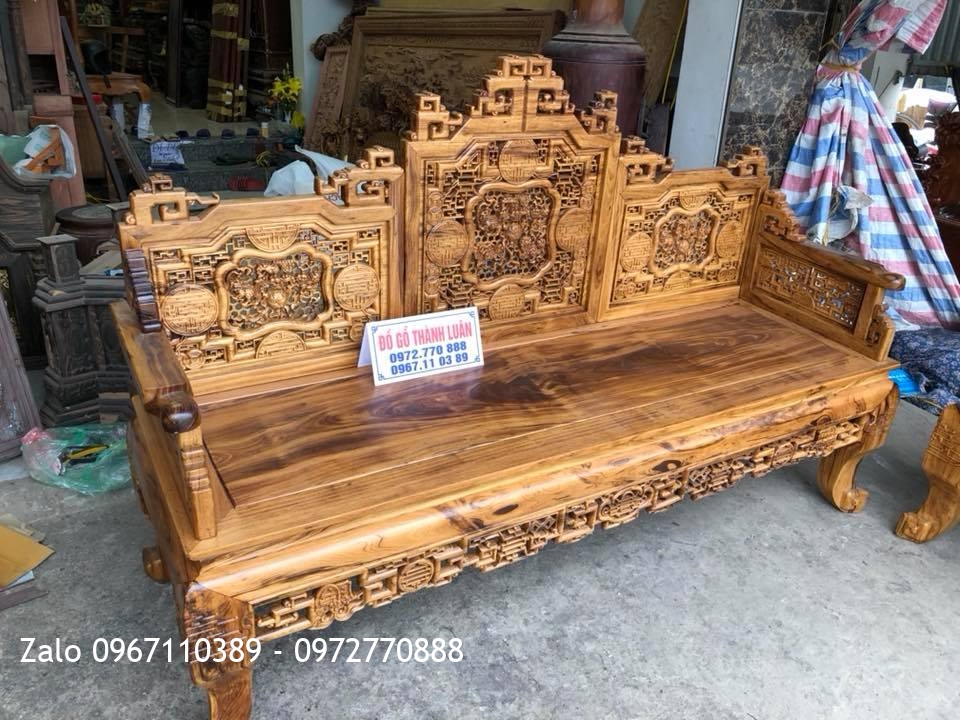 Trường Kỷ Huế Ngũ Lân Và Tủ Rượu Gỗ Gụ, Khách Thanh Hoá.