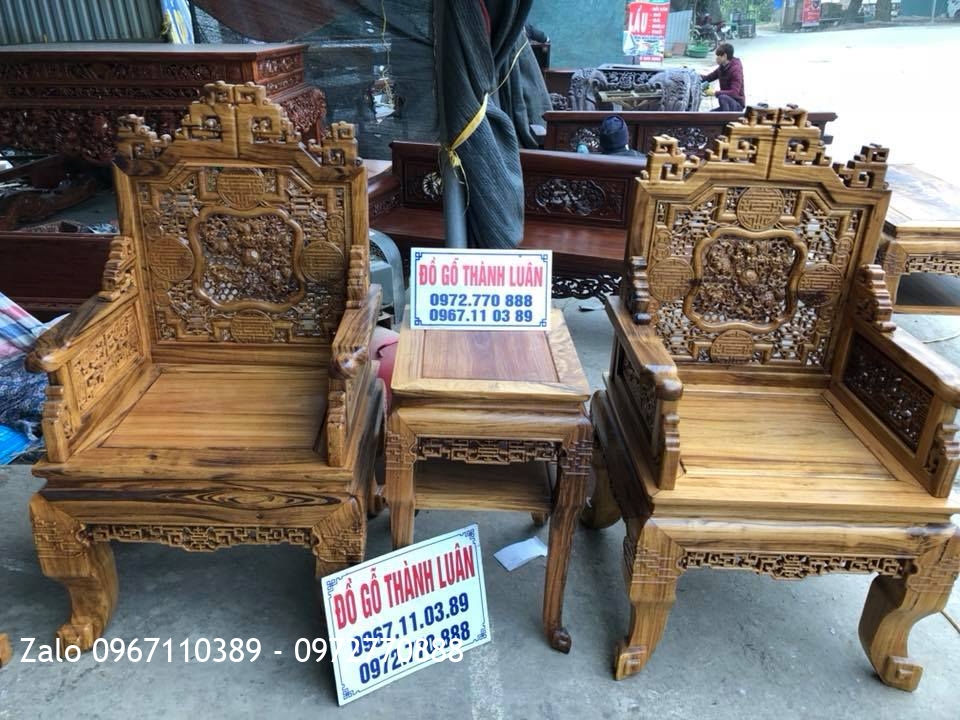 Trường Kỷ Huế Ngũ Lân Và Tủ Rượu Gỗ Gụ, Khách Thanh Hoá..