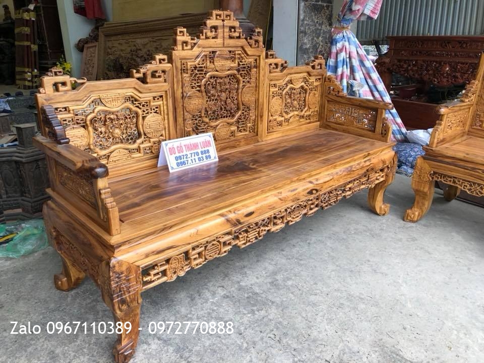 Trường Kỷ Huế Ngũ Lân Và Tủ Rượu Gỗ Gụ, Khách Thanh Hoá: