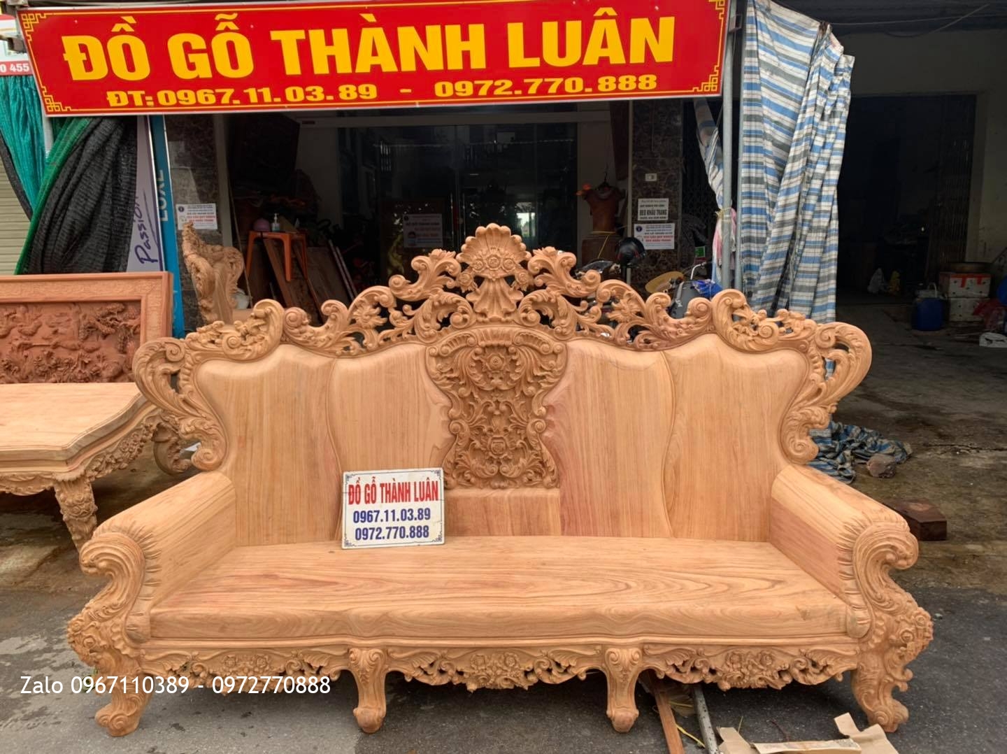 Bộ Ghế Hoàng Gia Gỗ Gõ Đỏ Siêu Víp 6 Món. A Khiêm Tứ Kỳ Hải Dương