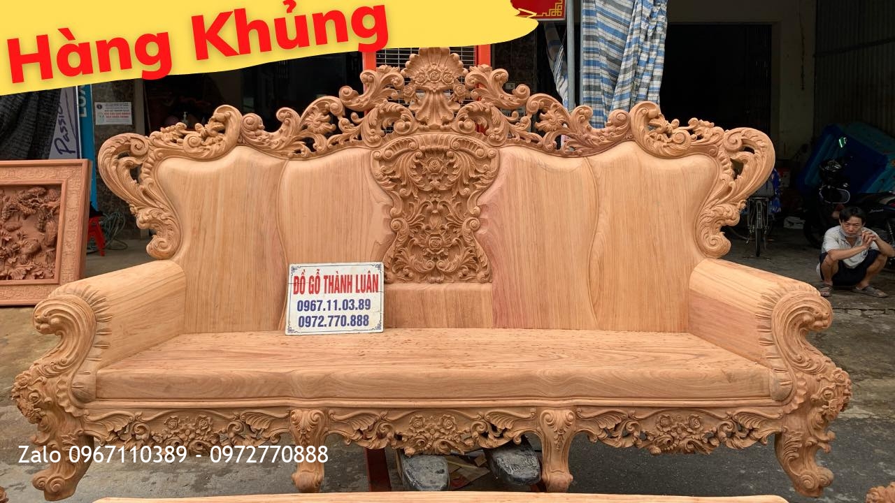 Bộ Ghế Hoàng Gia Gỗ Gõ Đỏ Siêu Víp 6 Món. A Khiêm Tứ Kỳ Hải Dương
