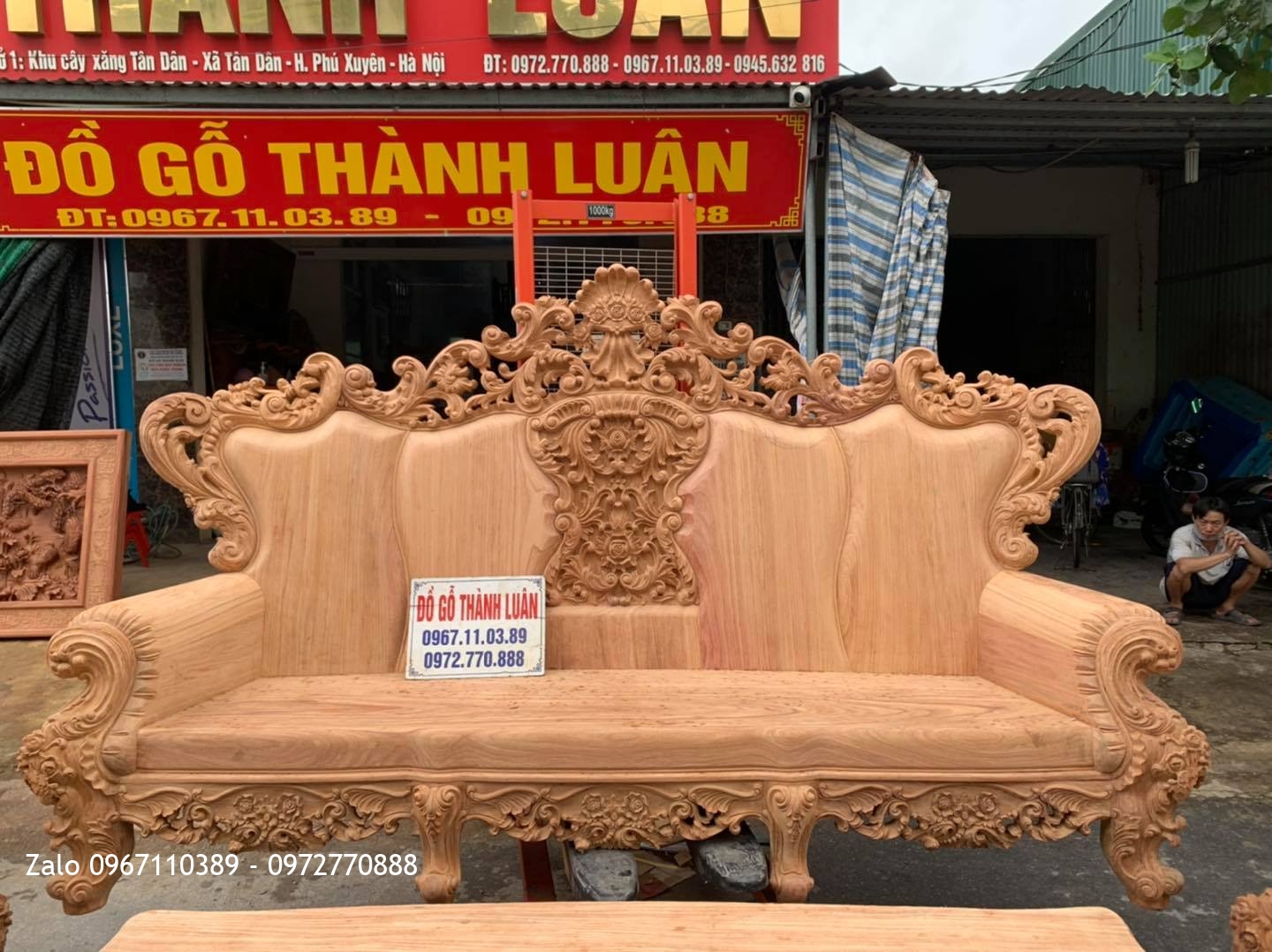 Bộ Ghế Hoàng Gia Gỗ Gõ Đỏ Siêu Víp 6 Món. A Khiêm Tứ Kỳ Hải Dương::.