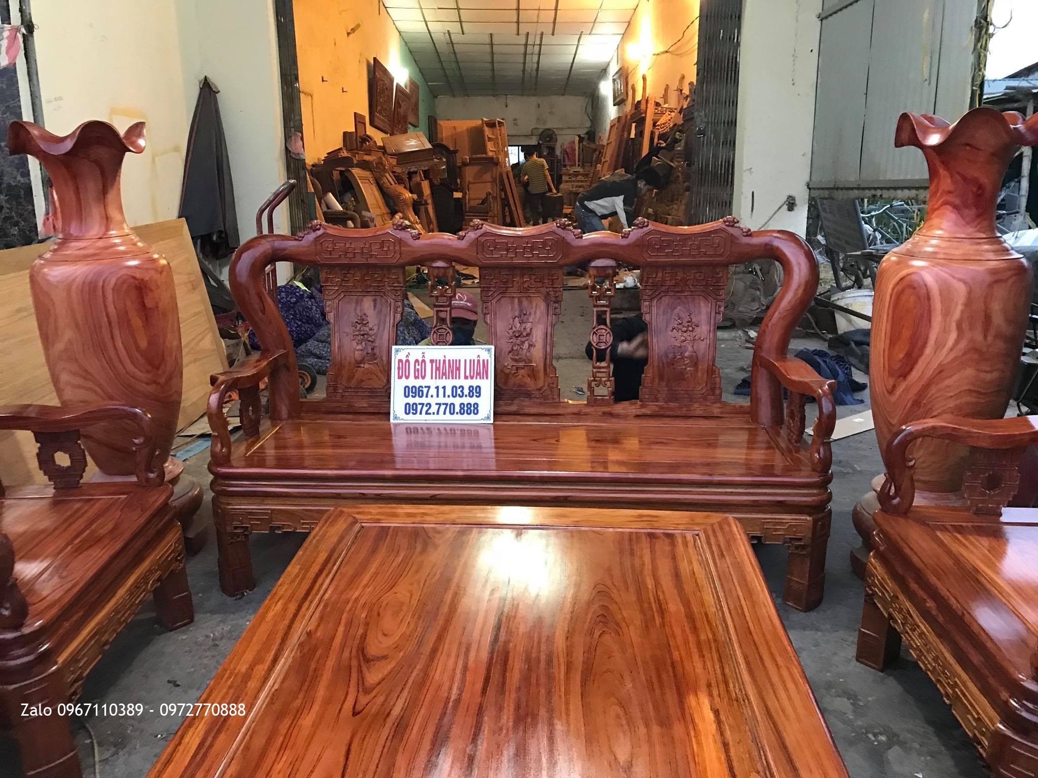 Bộ Ghế Minh Quốc Triện Gỗ Cẩm Lai,Kệ Tivi Gỗ Cẩm Lai. Bác Thu Cầu Giấy HN..