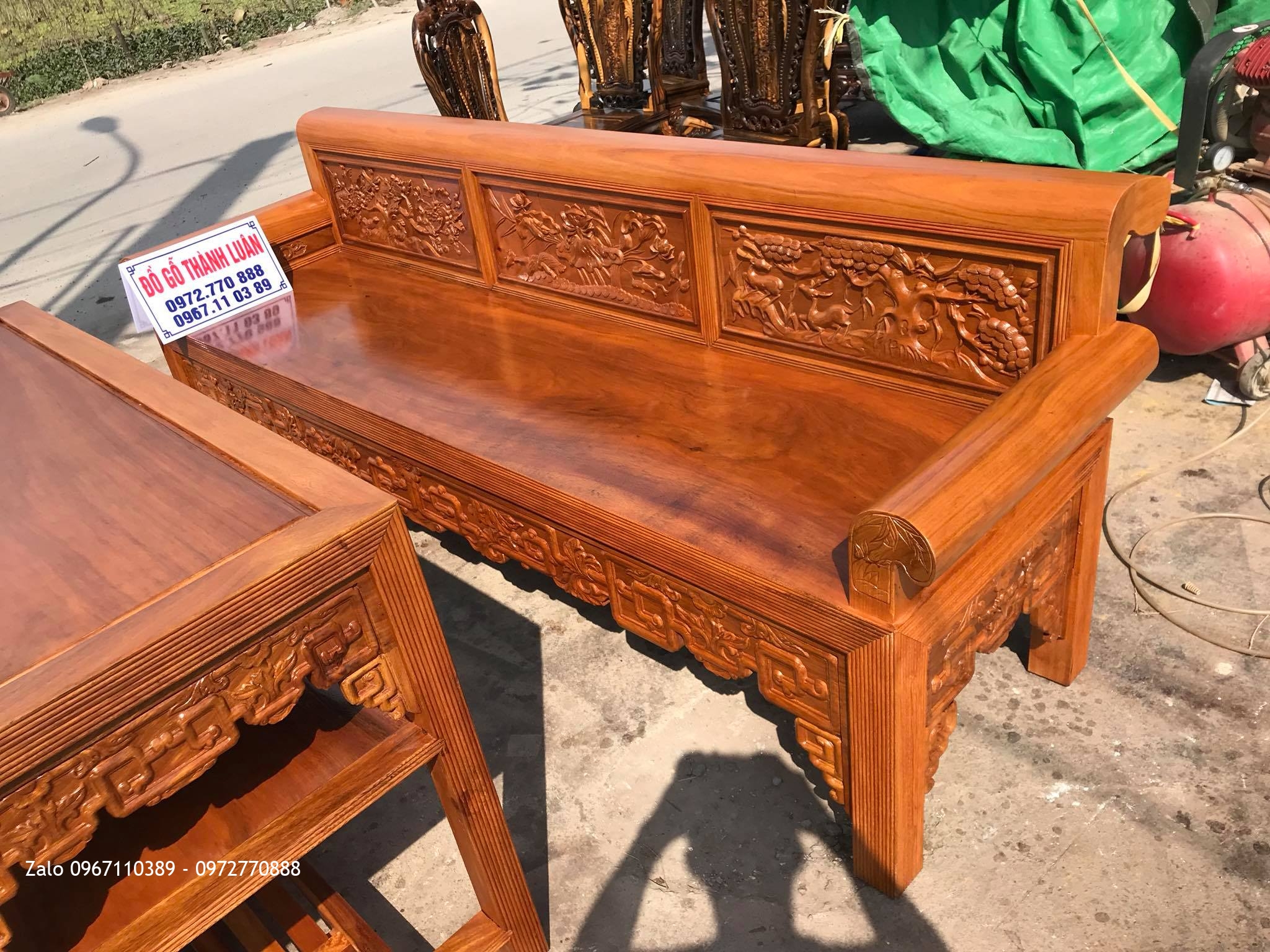 Trường Kỷ Gỗ Lim Xanh. Khách Duy Tiên Hà Nam.