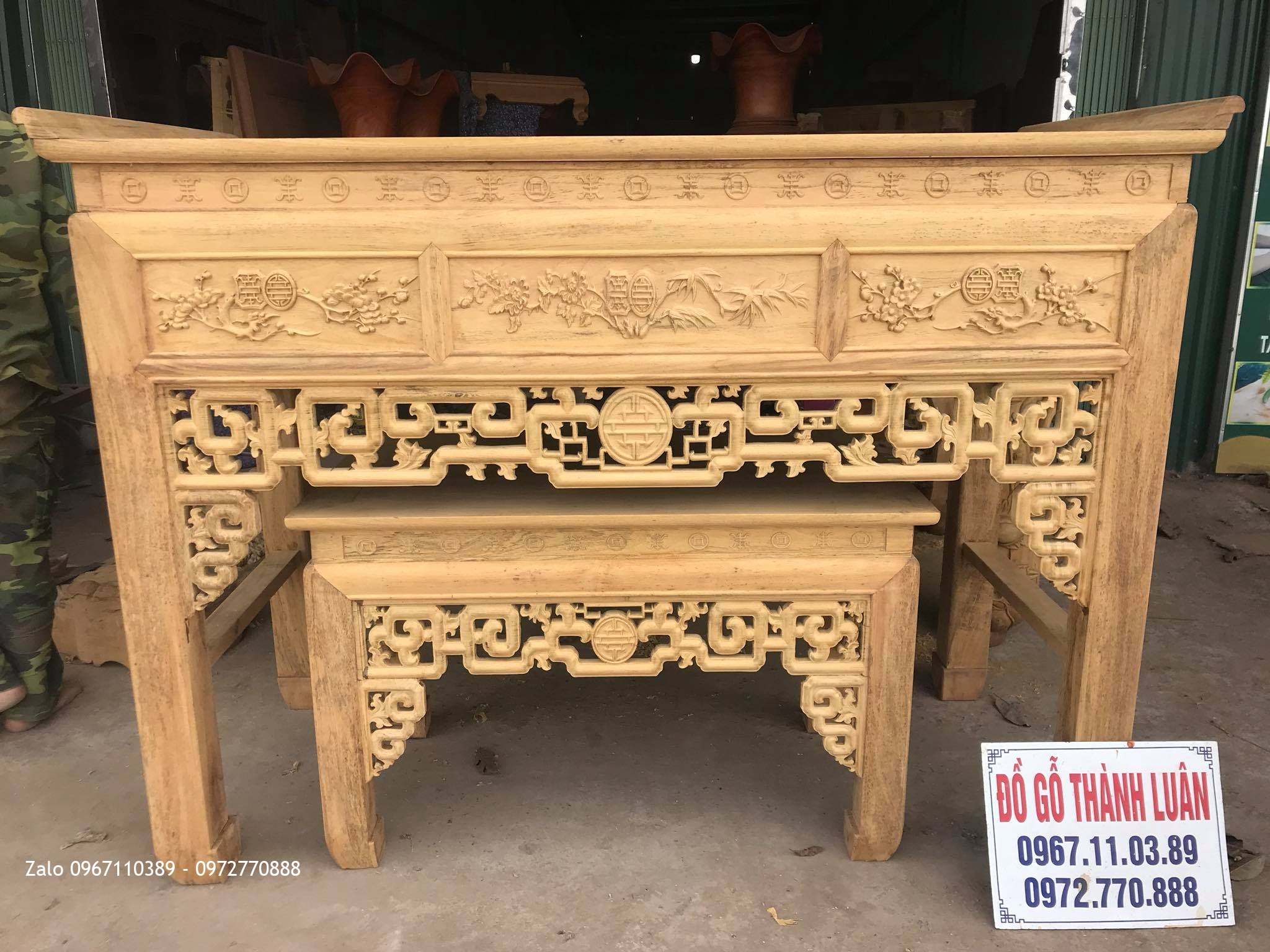 Bàn Thờ (Án Giang) Triện Gỗ Gụ